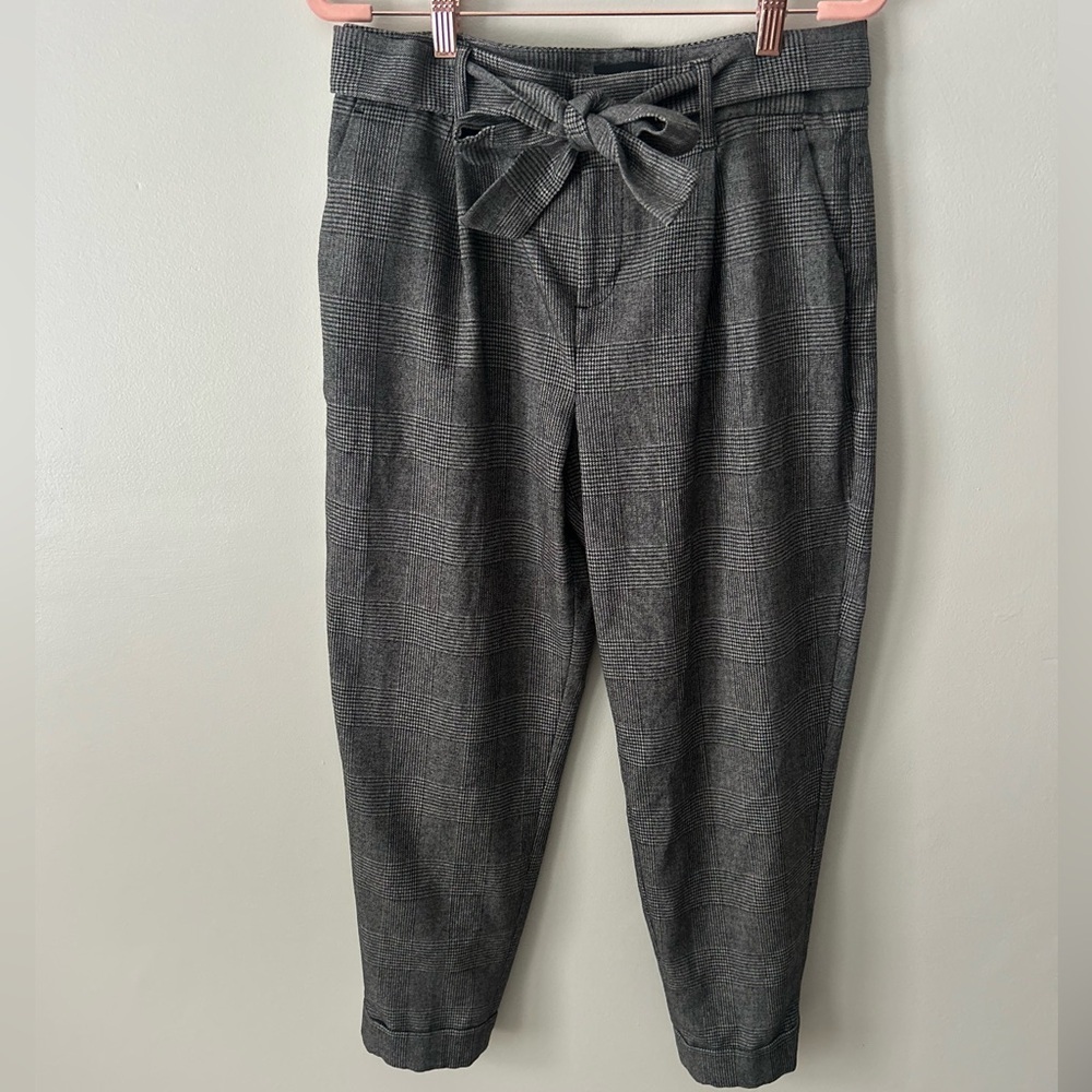Banana Republic Charcoal Plaid Men's Pants